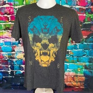 Sean John Lion Skull Graphic T-shirt Men’s M